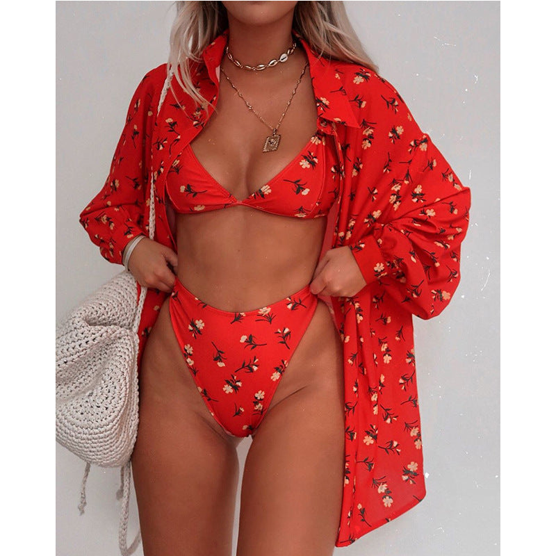 Floral sexy swimsuit