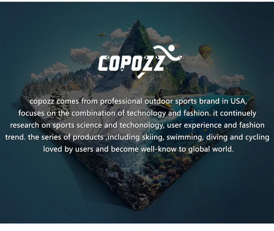 COPOZZ Professional Swimming Goggles – Anti-Fog UV Protection for Men & Women
