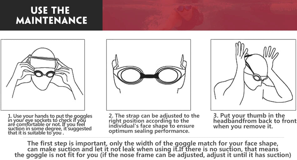 COPOZZ Professional Swimming Goggles – Anti-Fog UV Protection for Men & Women