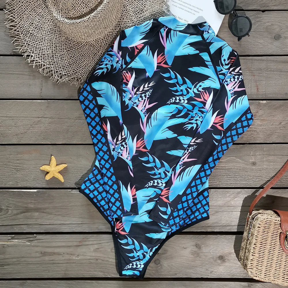 Women’s Rashguard One-Piece Swimsuit
