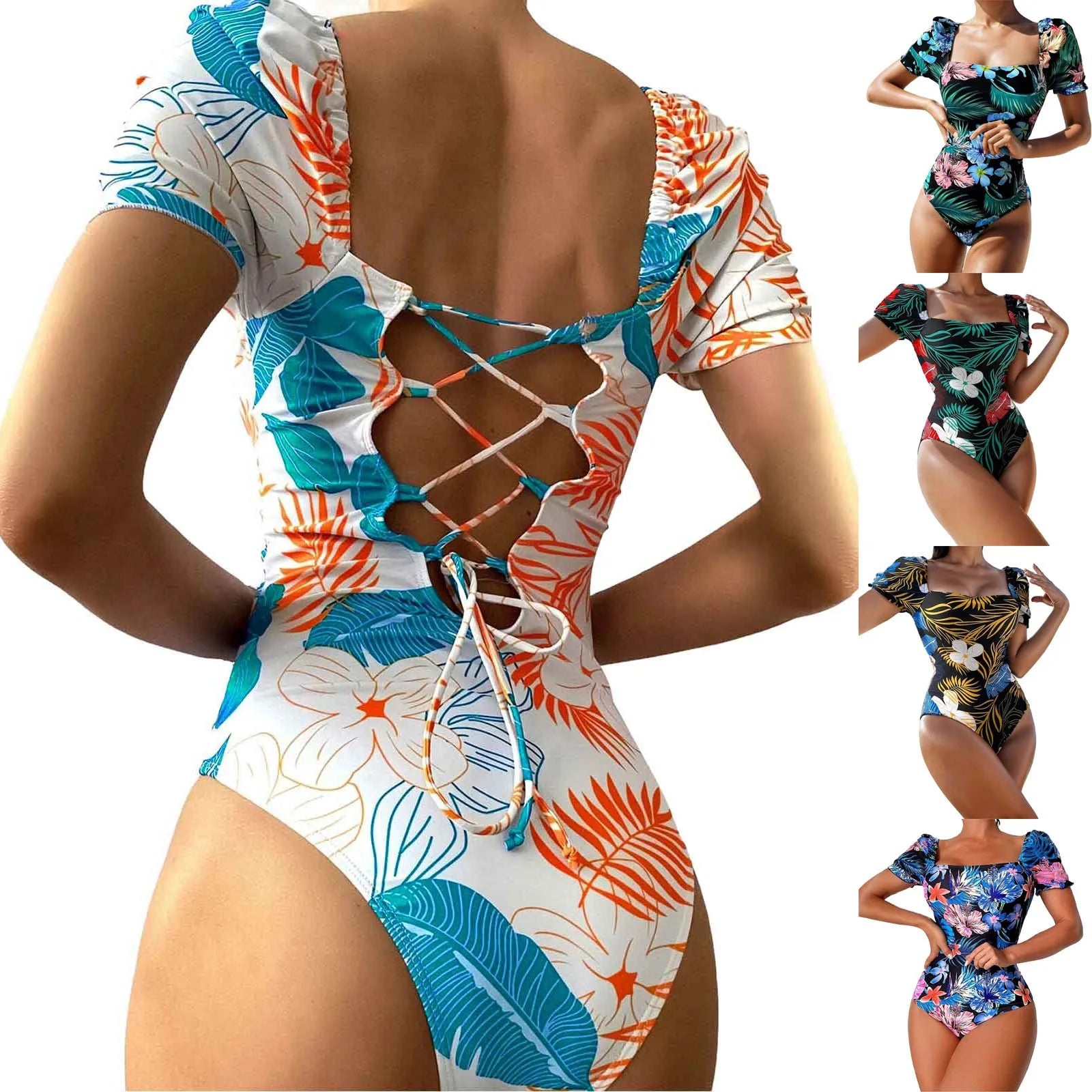 Women’s Floral Print Triangle Bikini
