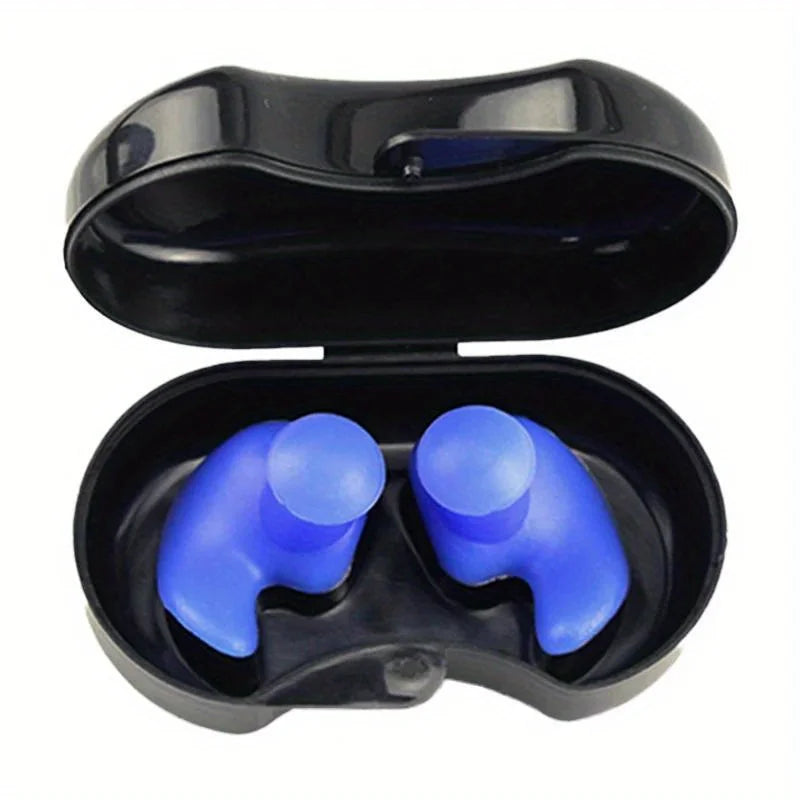2PCS Waterproof Swimming Earplugs – Reusable Silicone for Diving & Showering