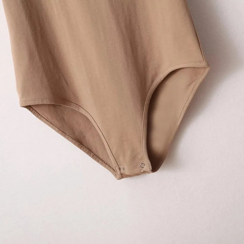 Summer New Bodysuits Solid Color Sexy V