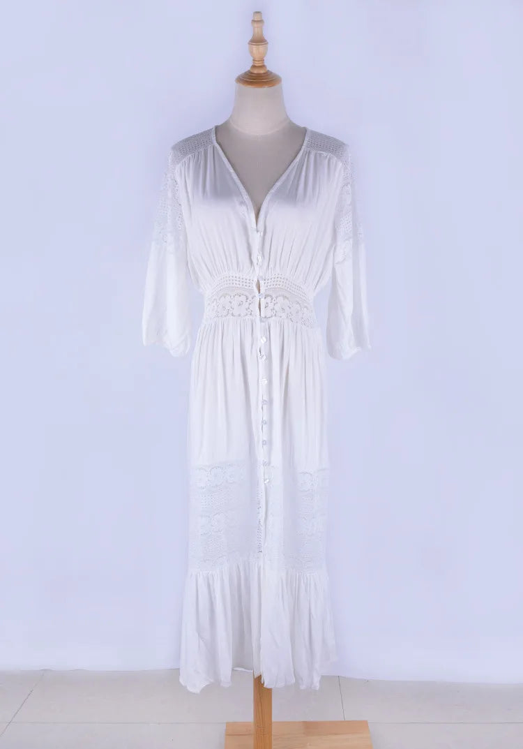 New Self-Tight Kaftan Beach Cover-Up – Women’s Bikini Pareo Sarong