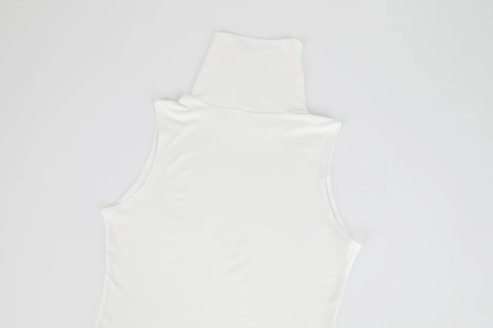 Sleeveless High Neck Bodysuit