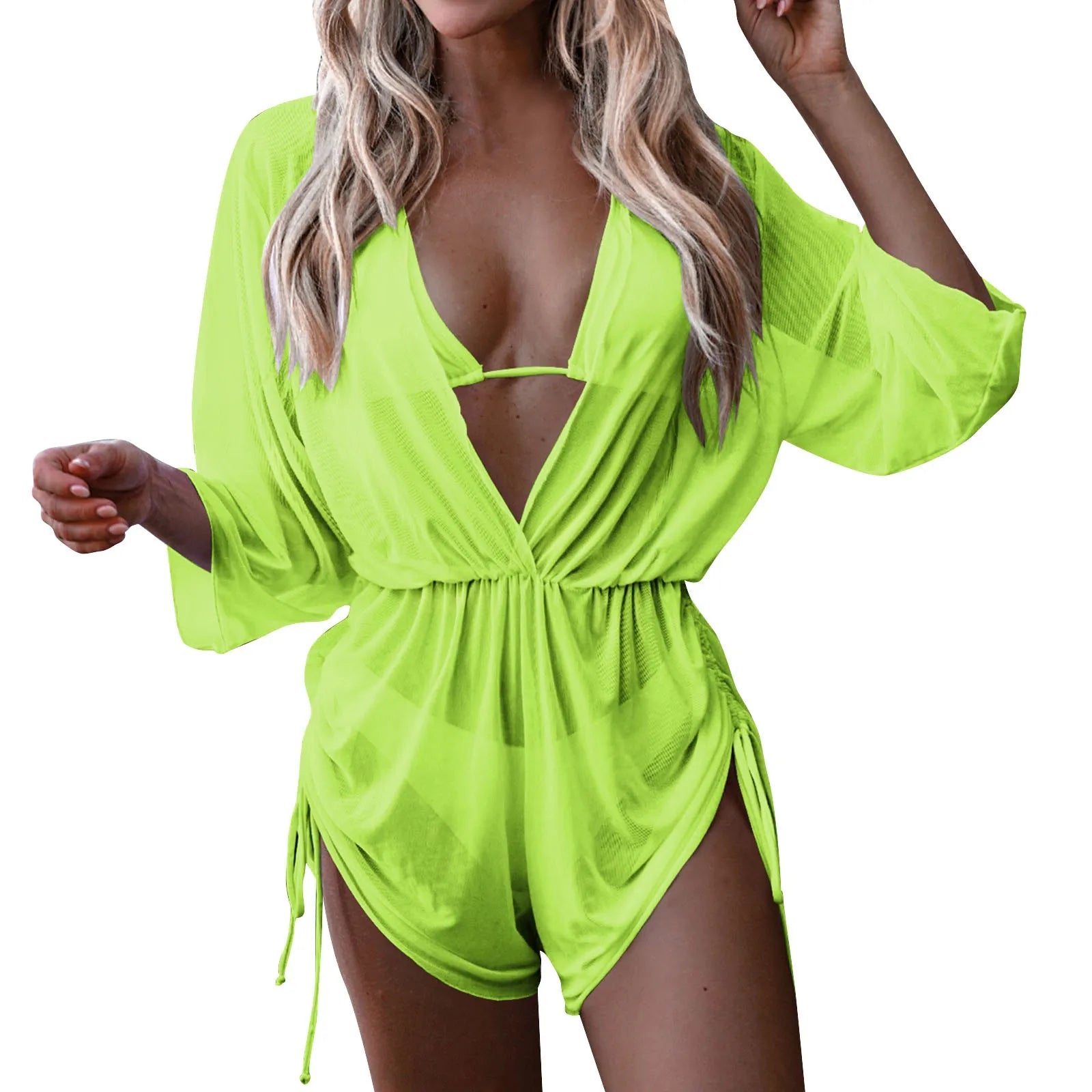 Women’s Bikini Set – Three-Piece Beach Swimsuit with Jumpsuit