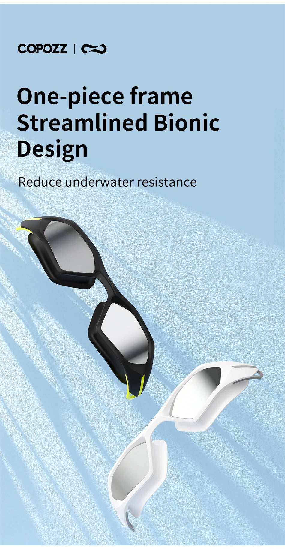 VISTEX Professional Swimming Goggles – Anti-Fog UV Protection Diving Glasses