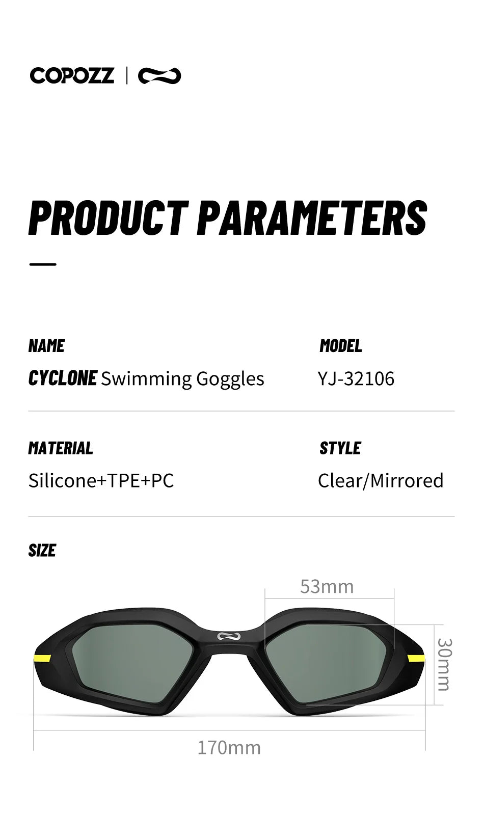 VISTEX Professional Swimming Goggles – Anti-Fog UV Protection Diving Glasses