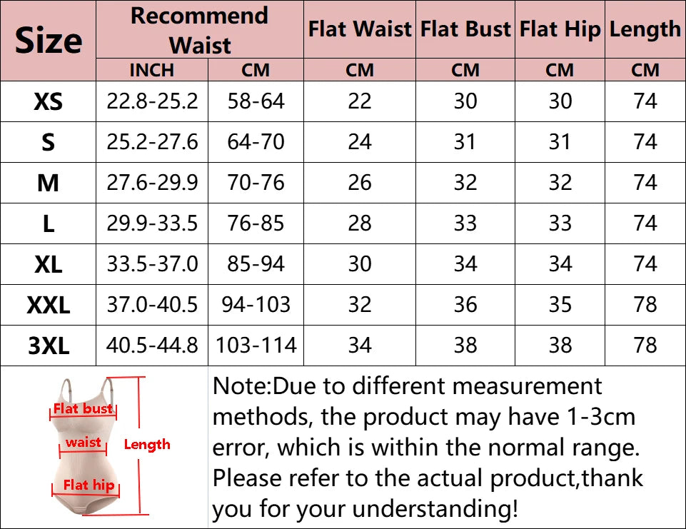 V-Neck Spaghetti Strap Compression Bodysuit Slimming Shapewear