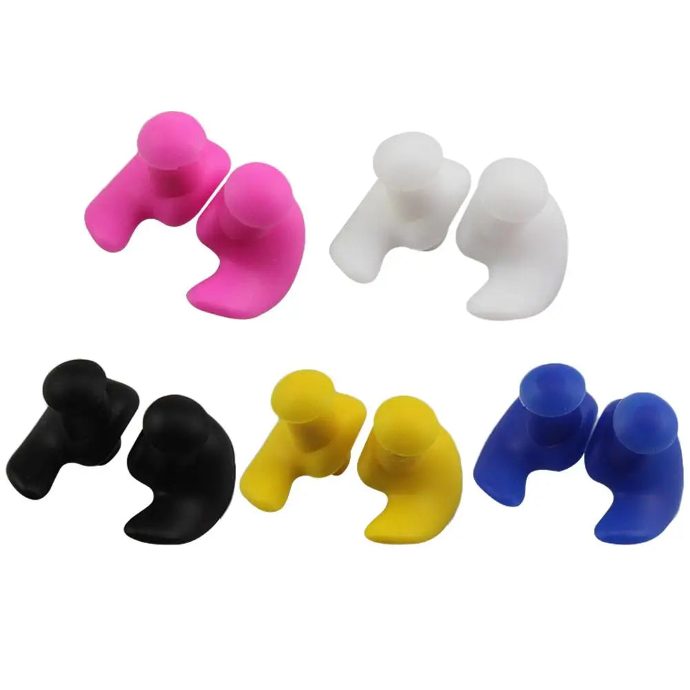 1 Pair Silicone Waterproof Earplugs – Durable Swimming Accessories