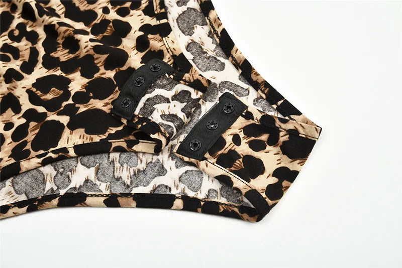Sexy Leopard Print Romper