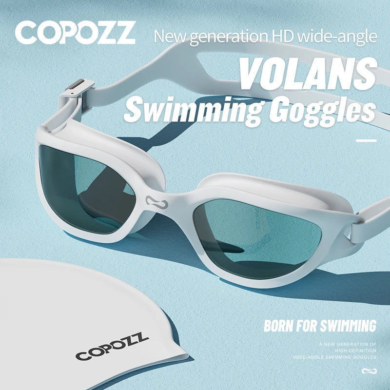 COPOZZ HD Swimming Goggles – Anti-Fog UV Protection for Men & Women