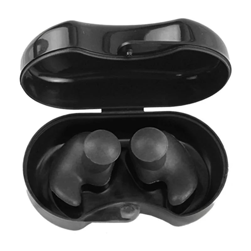 2PCS Waterproof Swimming Earplugs – Reusable Silicone for Diving & Showering