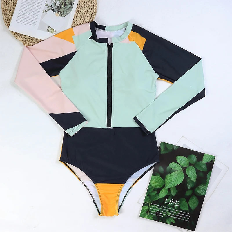 Women’s Rashguard One-Piece Swimsuit