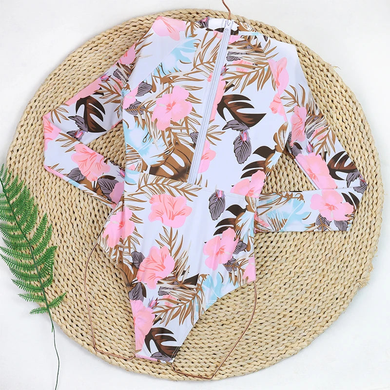 Women’s Rashguard One-Piece Swimsuit