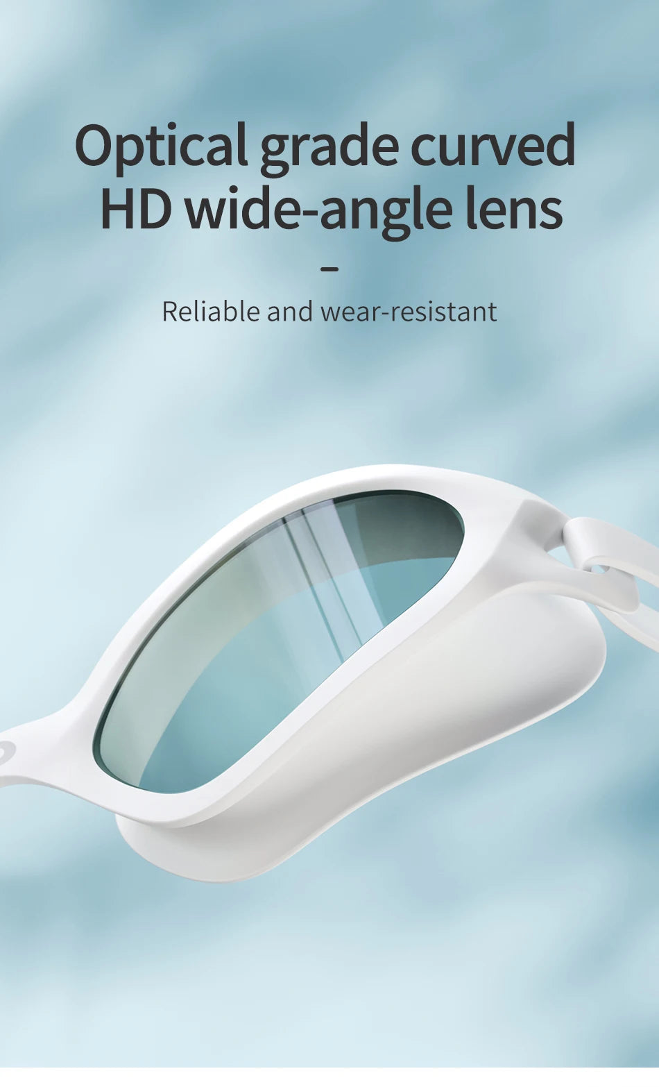 Copozz VISTEX Swimming Goggles – Waterproof, Anti-Fog Mirrored Swim Glasses