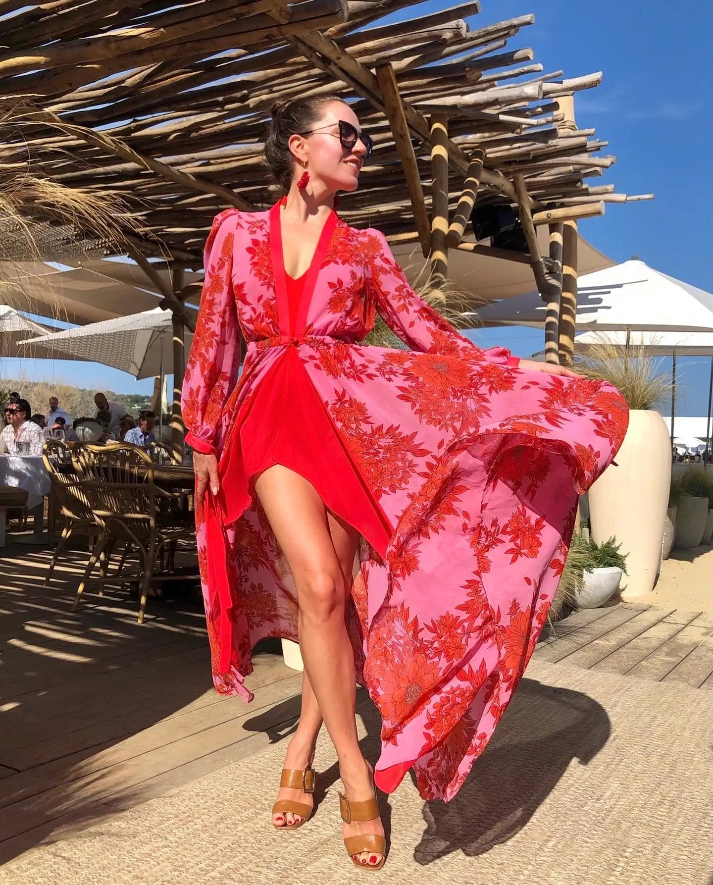 Women’s Crochet Beach Cover-Up Dress – Kaftan Tunic Pareo