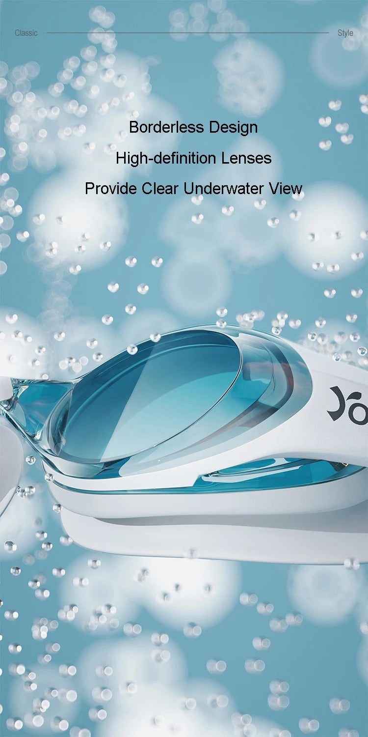 Professional Swimming Goggles – Waterproof, Anti-Fog UV Protection for Men & Women