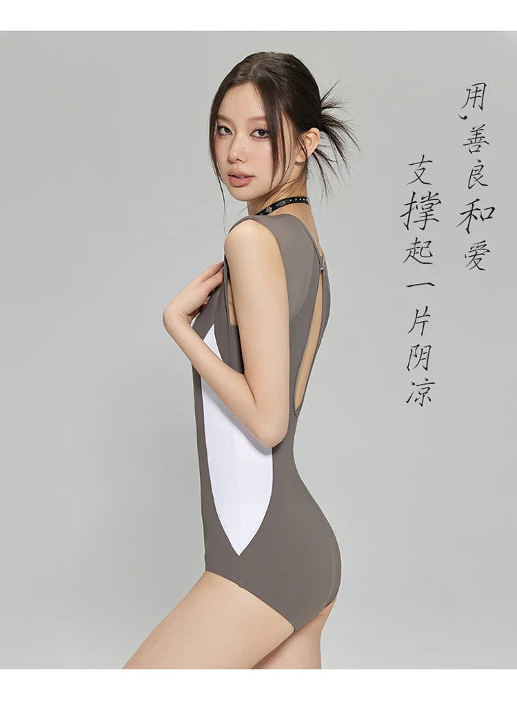 Summer 2025 Fashion Slimming Triangle One-Piece Bathing Suit for Women
