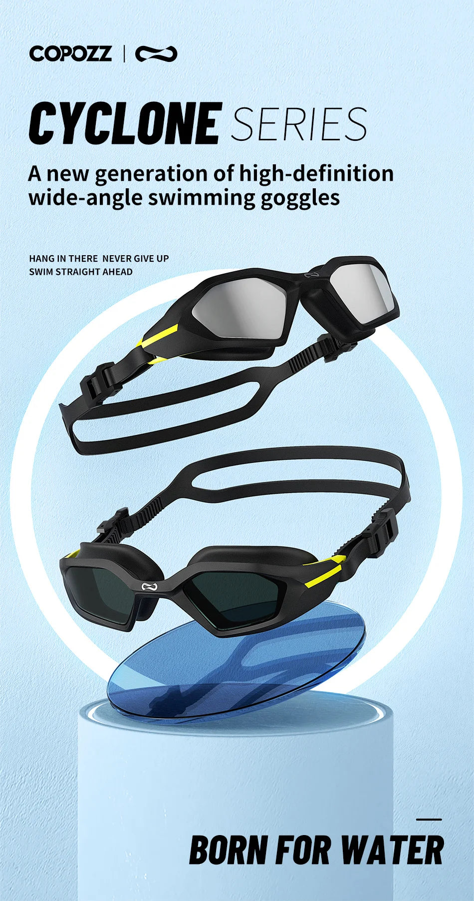VISTEX Professional Swimming Goggles – Anti-Fog UV Protection Diving Glasses