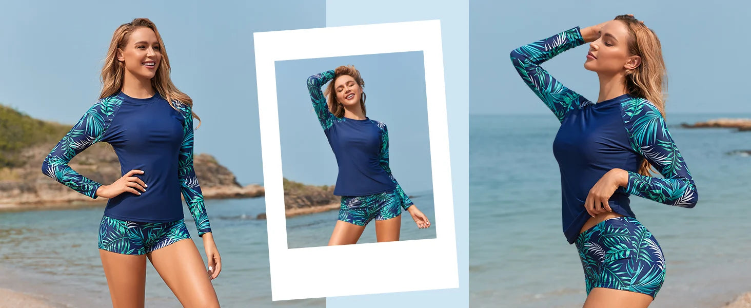Women’s Rashguard One-Piece Swimsuit