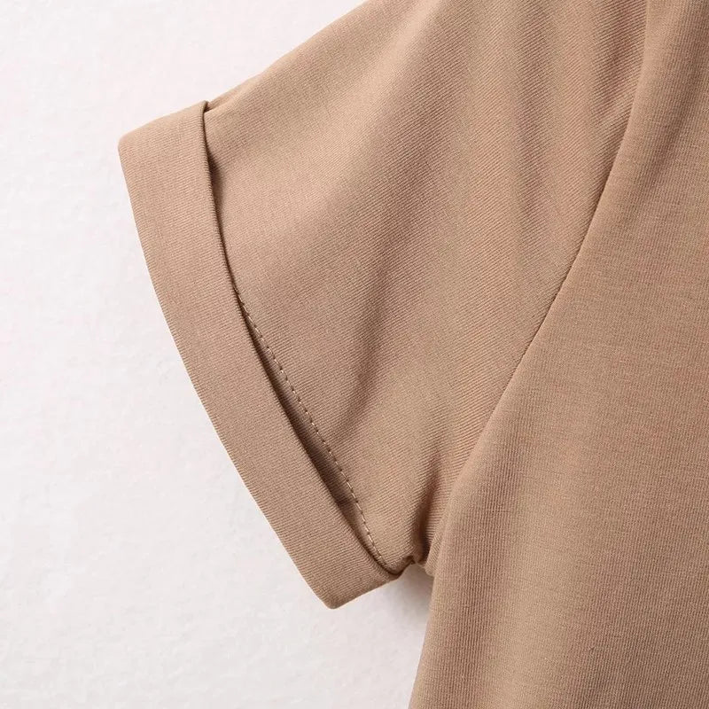 Summer New Bodysuits Solid Color Sexy V