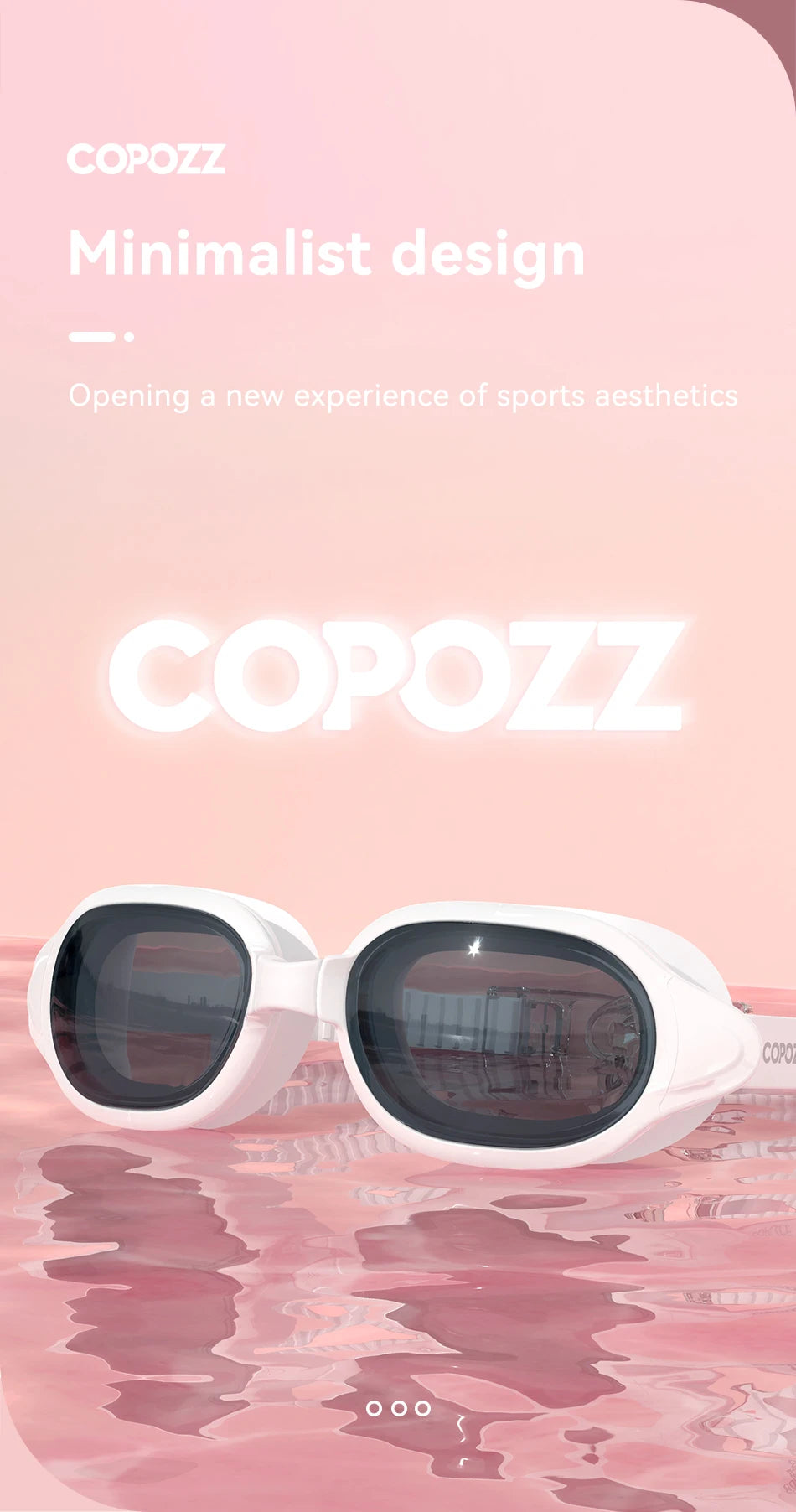 COPOZZ Professional Swimming Goggles – Anti-Fog, UV Protection Swim Glasses
