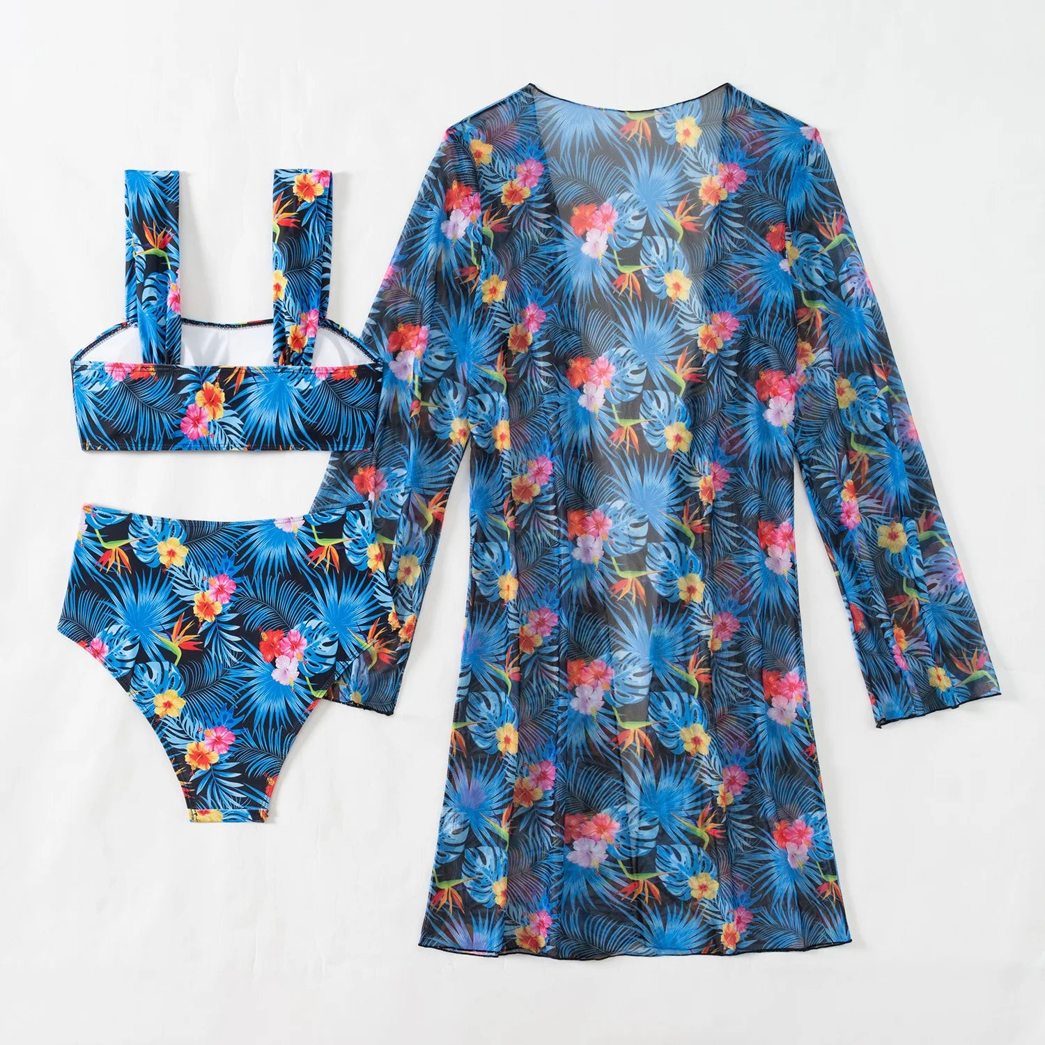 2025 Women’s Elegant 3-Piece Bikini Set – Beachwear Swimsuit Cover-Up