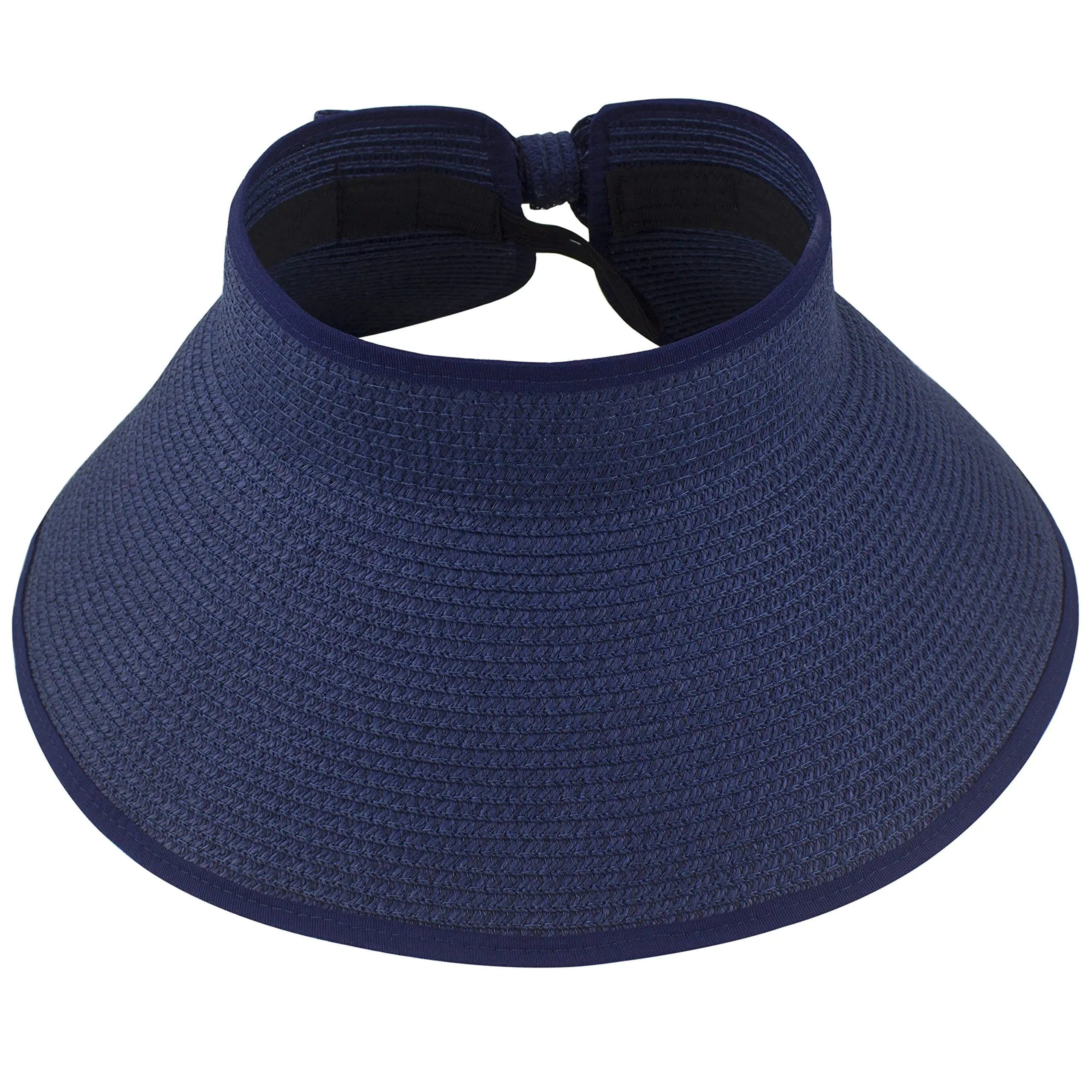 Women’s Roll-Up Sun Visor – Foldable Wide Brim UV Protection Hat