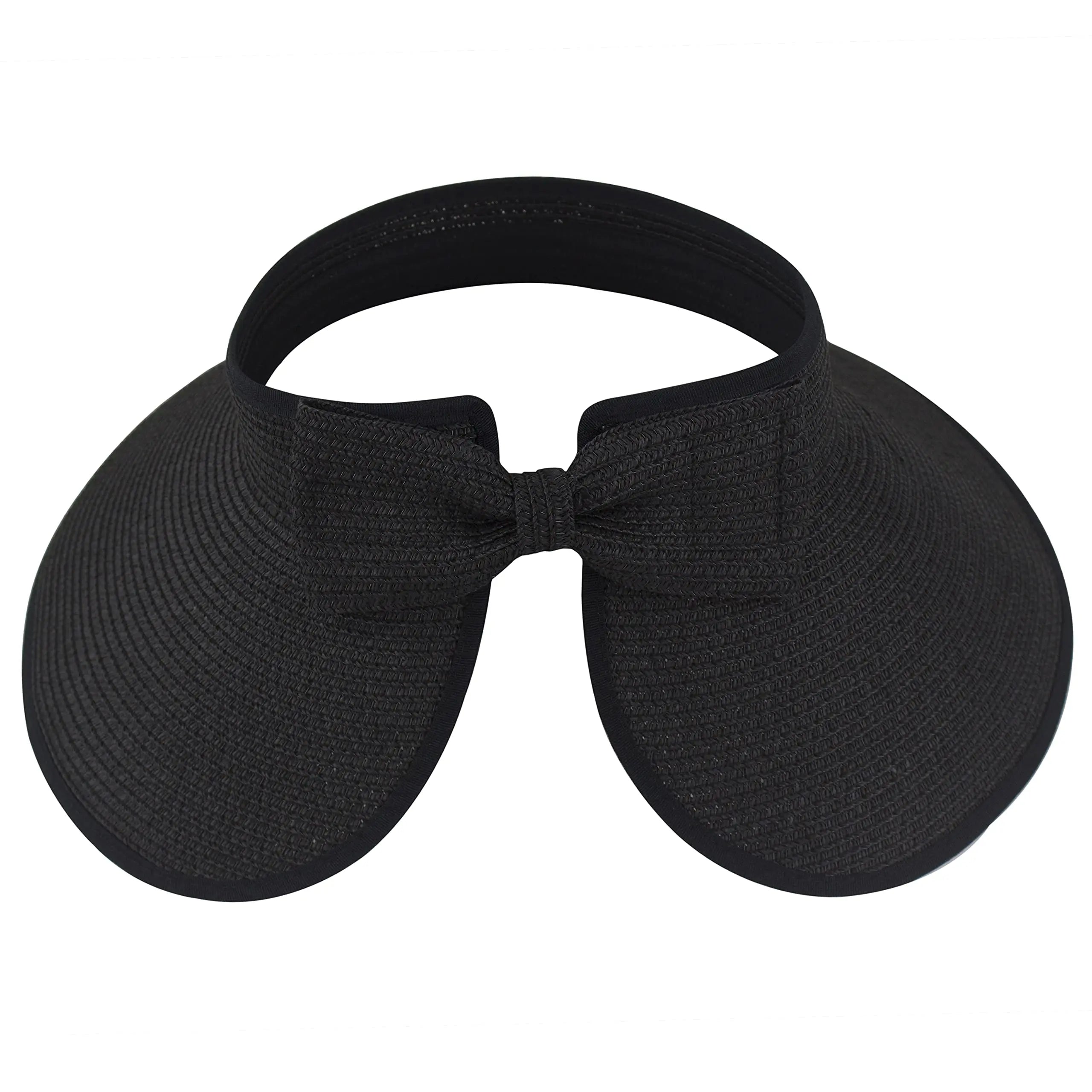 Women’s Roll-Up Sun Visor – Foldable Wide Brim UV Protection Hat