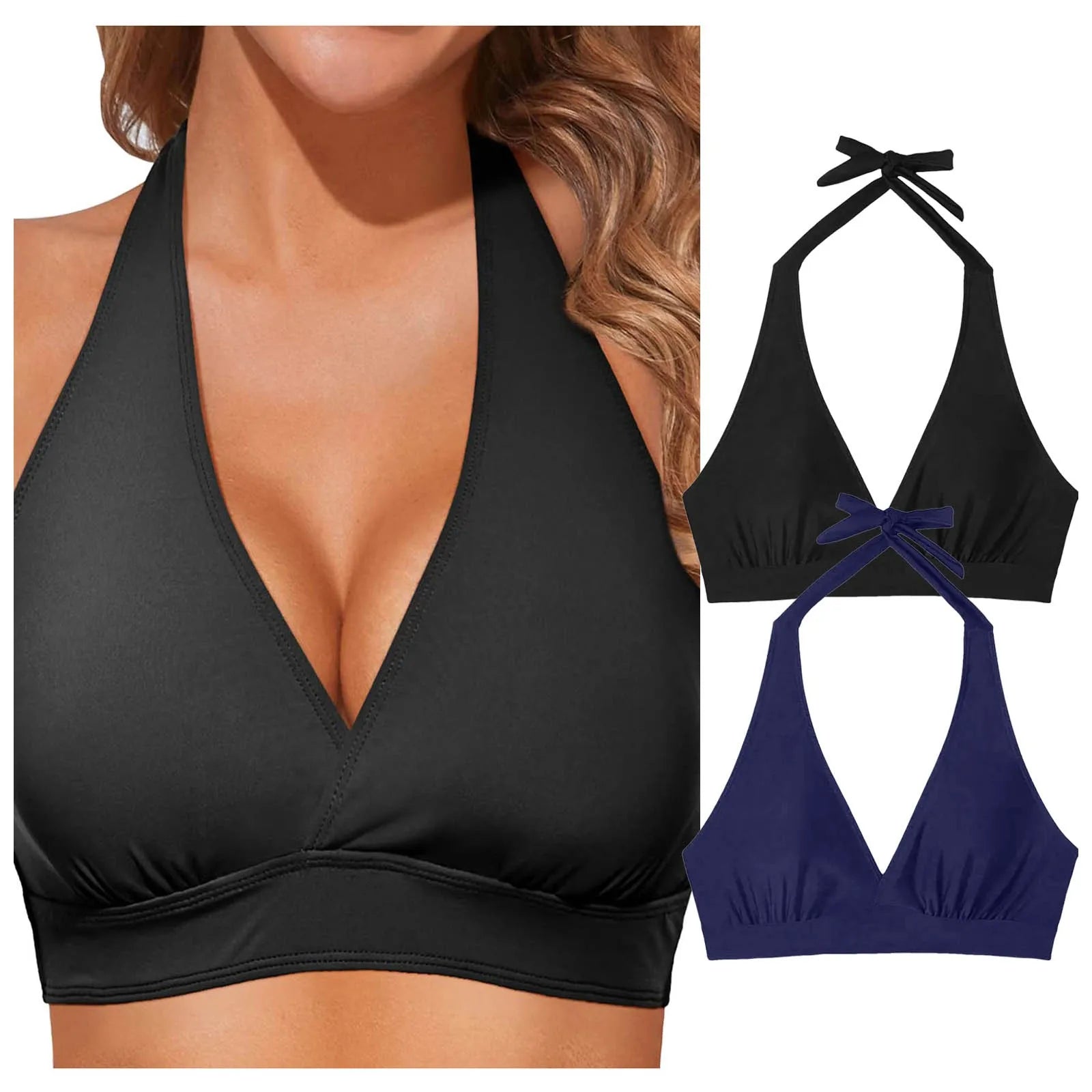 Plus Size Tummy Control Bikini Set – Women’s Push-Up Swimwear